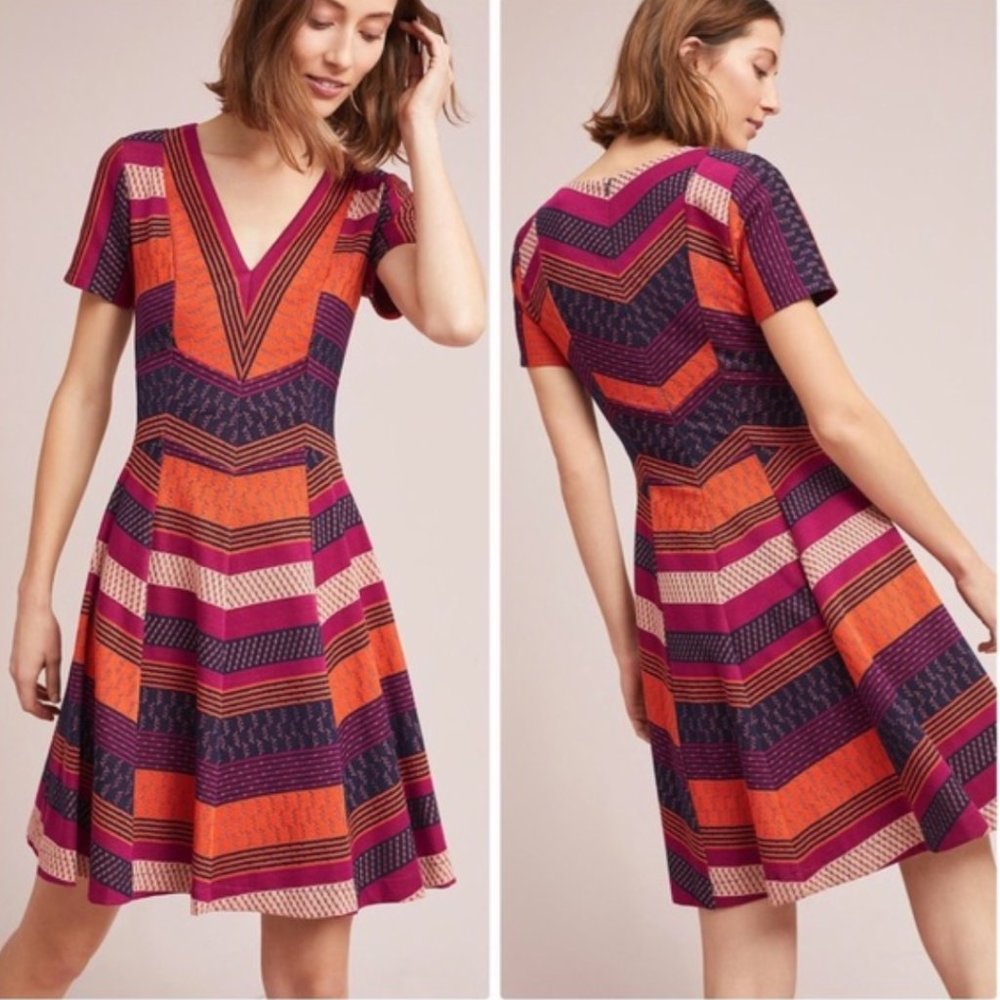 Anthropologie HD in Paris Burbank Knit Dress | Small Petite